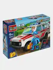 Конструктор Город мастеров "LADA 4х4. Скорая помощь", 50 деталей