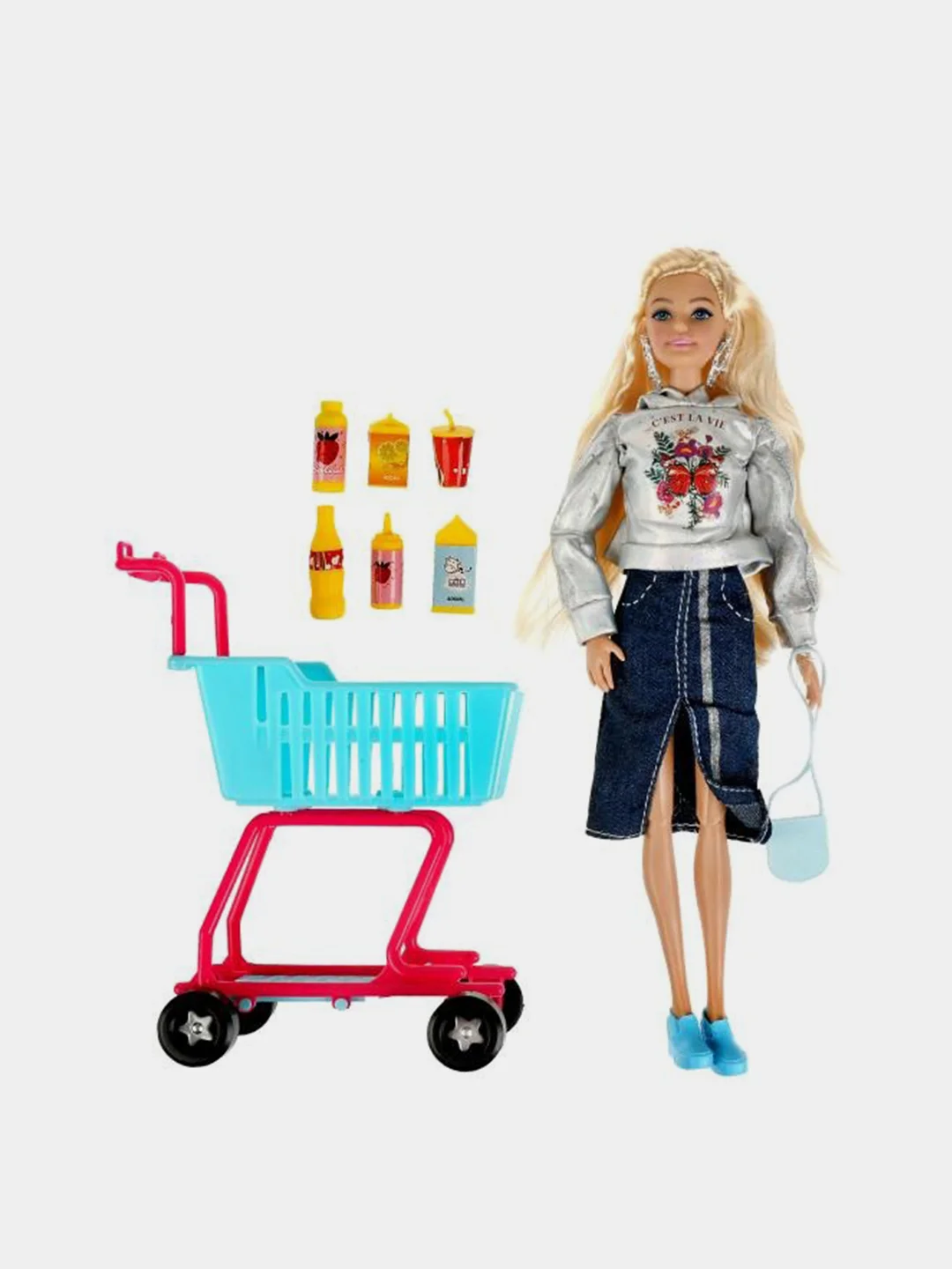 Кукла Карапуз София, в продуктовом магазине, 29 см