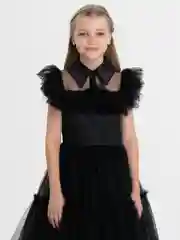 Черный платье для девочки праздничное нарядное Уэнсдей