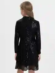 Черный платье праздничное с пайетками для девочки разные цвета