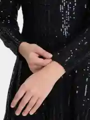 Черный платье праздничное с пайетками для девочки разные цвета