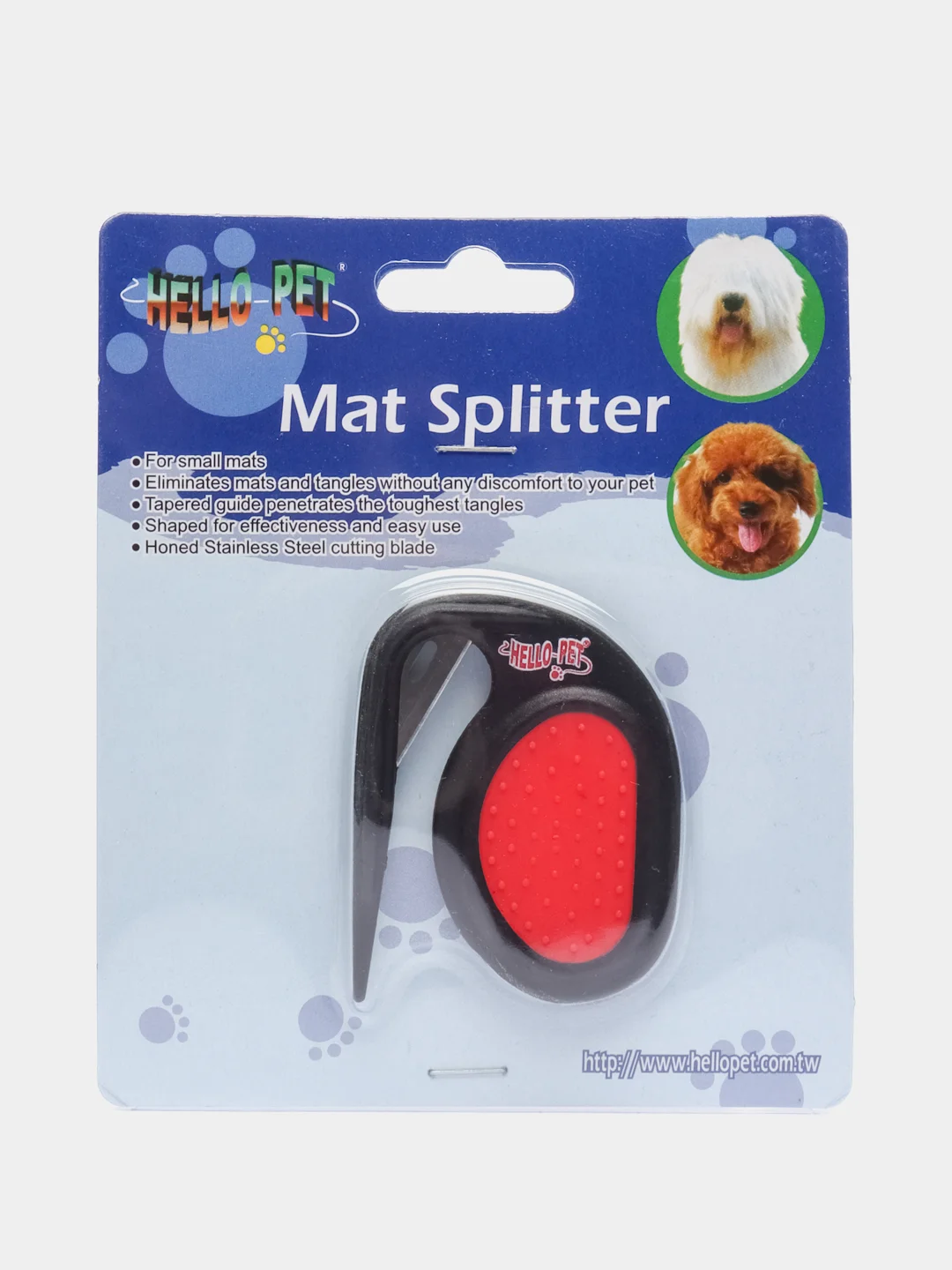 Колтунорез "капля" с одним лезвием карманный  Hello Pet 23200