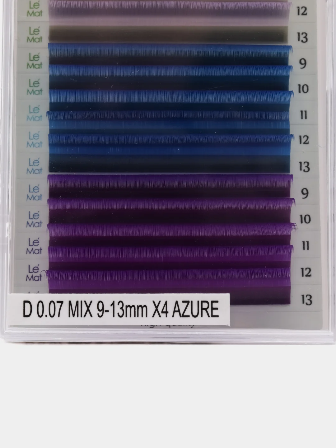 Ресницы AZURE Le Maitre "Caprice" 20 линий D 0.07 MIX  9-13 mm