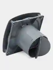 Вытяжной вентилятор 100 125 с обратным клапаном серый в кухню ванную  RIO С Gray metal