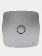 Вытяжной вентилятор 100 125 с обратным клапаном серый в кухню ванную  RIO С Gray metal