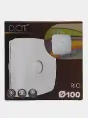 Вытяжной вентилятор 100 125 с обратным клапаном белый матовый RIO С Matt white