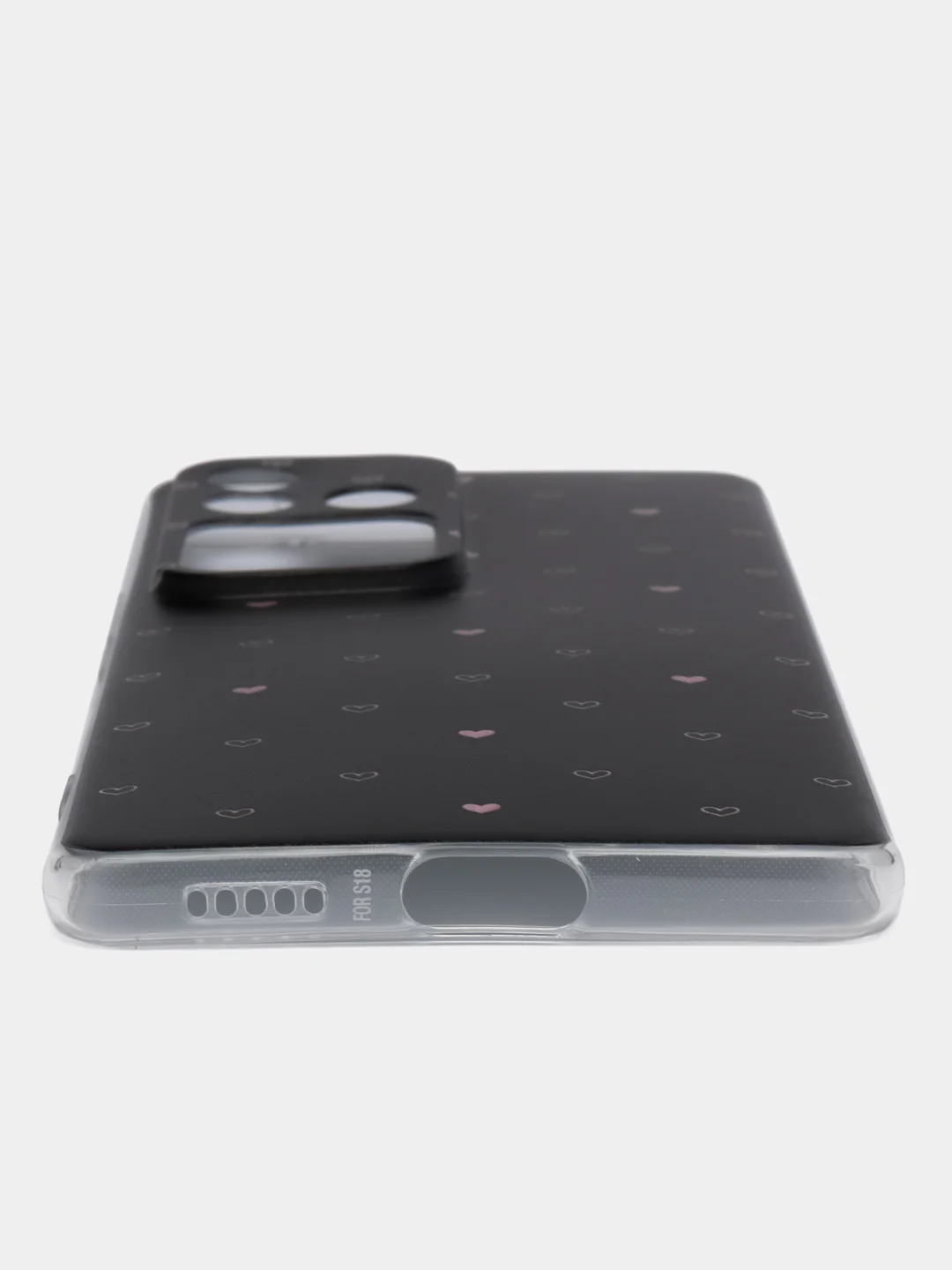 Светло-оранжевый силиконовый чехол на Vivo V30 Pro/S18 Pro / Виво V30 Про/S18 Про прозрачный, с рисунком