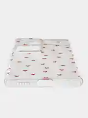 Коралловый меланж силиконовый чехол на Vivo V30/S18 / Виво V30/S18 прозрачный, с рисунком