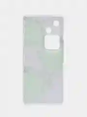 Лавандовый силиконовый чехол на Vivo V30/S18 / Виво V30/S18 прозрачный, с рисунком