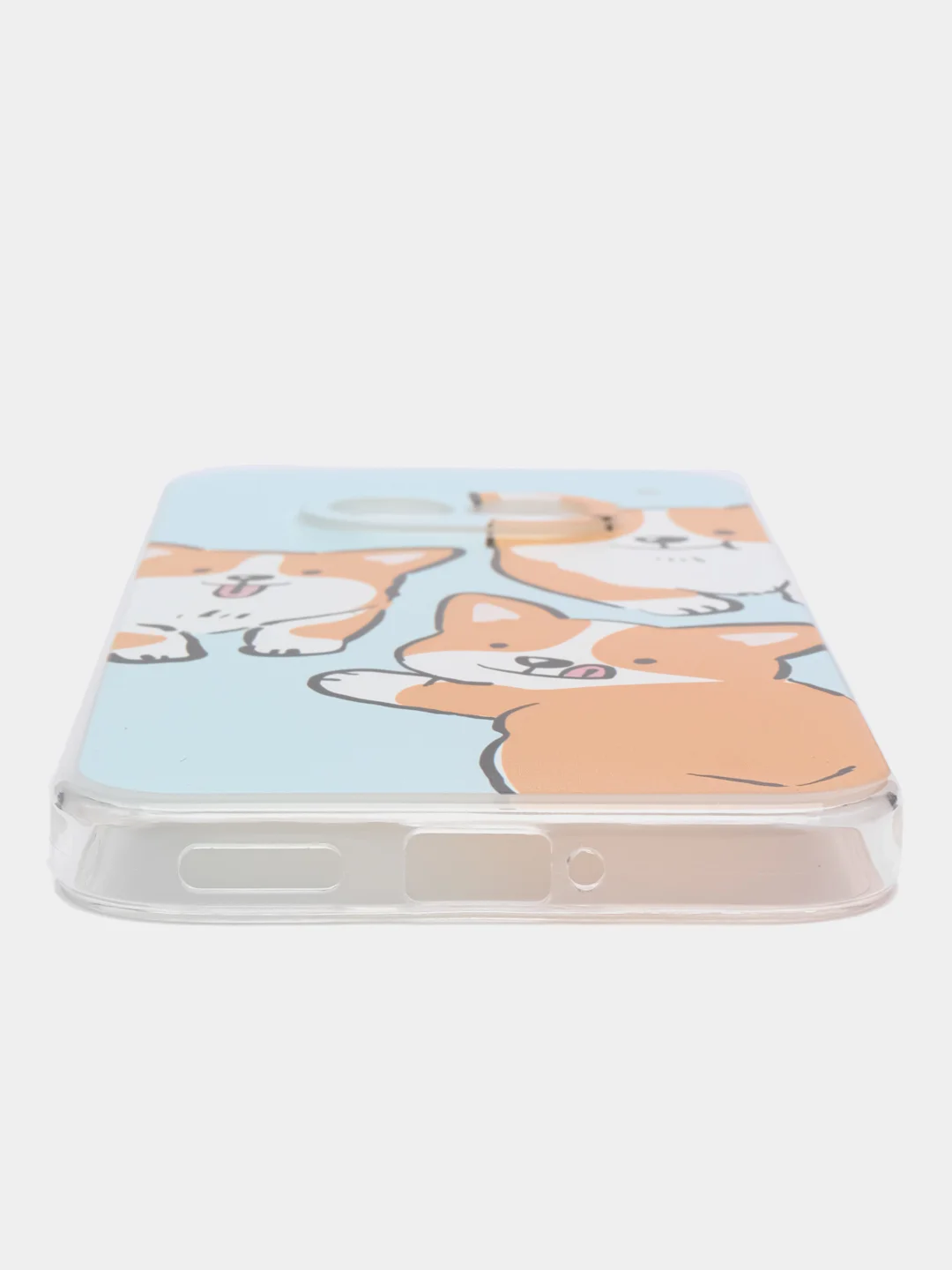 Пурпурный силиконовый чехол на Nothing Phone 2a / Нотинг Фон 2а прозрачный, с рисунком
