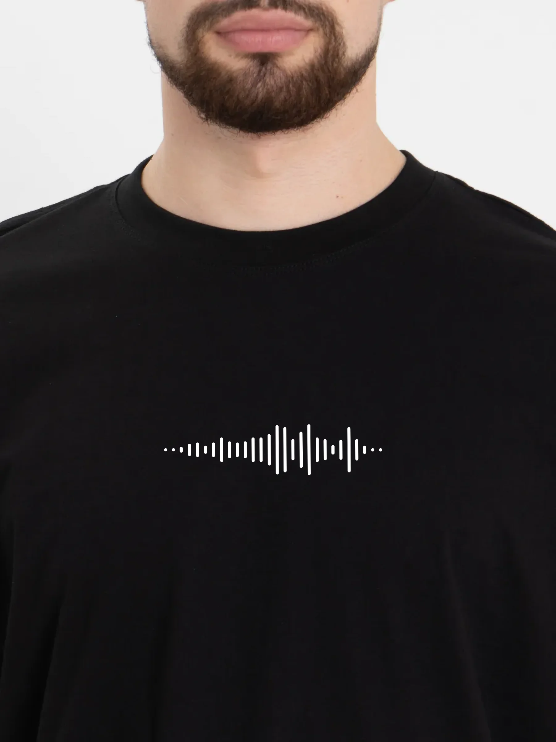 Футболка оверсайз "Голосовое", унисекс, OverSize T-Shirt, хлопок, черная