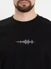 Футболка оверсайз "Голосовое", унисекс, OverSize T-Shirt, хлопок, черная