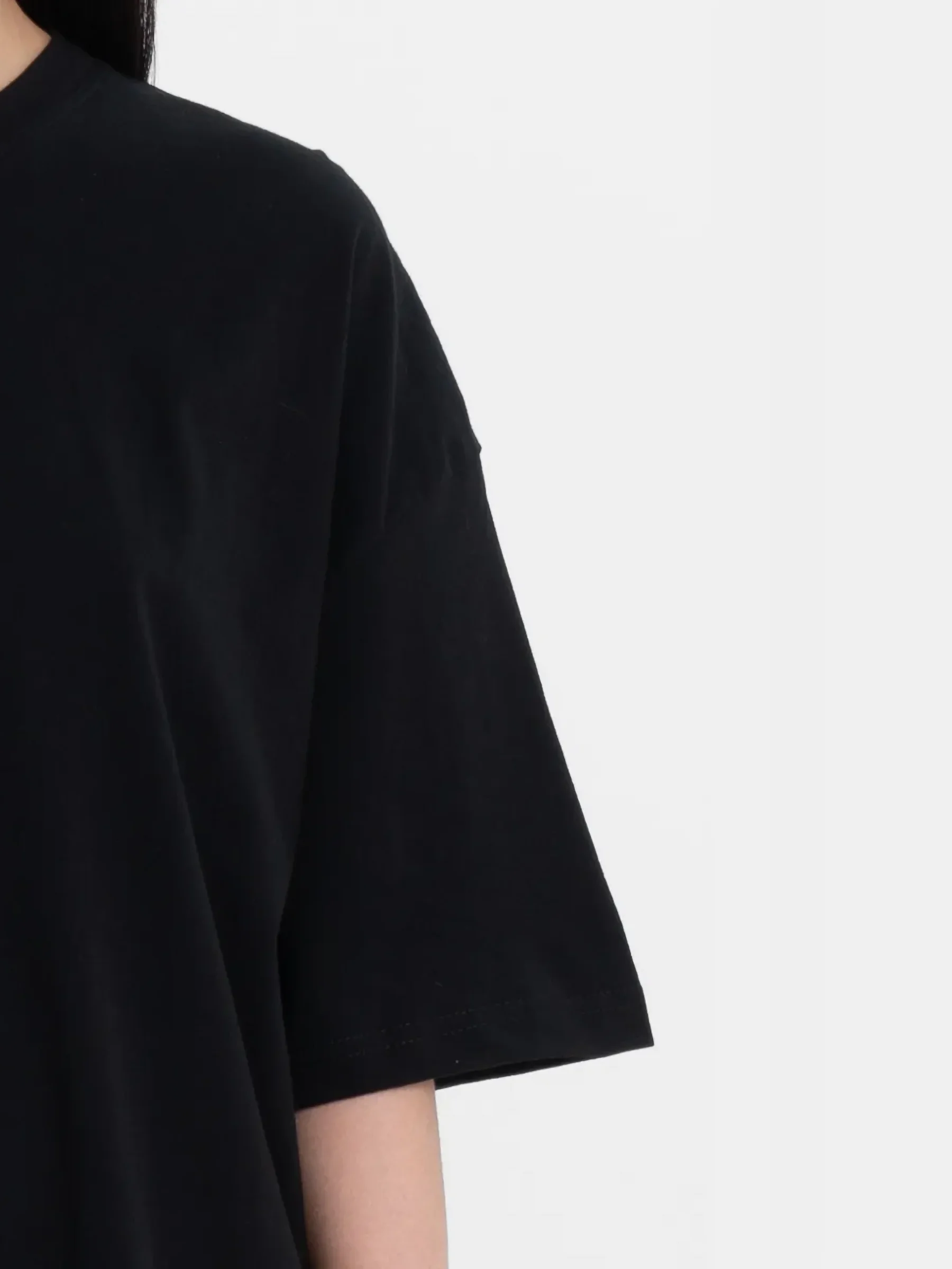 Футболка оверсайз "Батарея", унисекс, OverSize T-Shirt, хлопок, черная