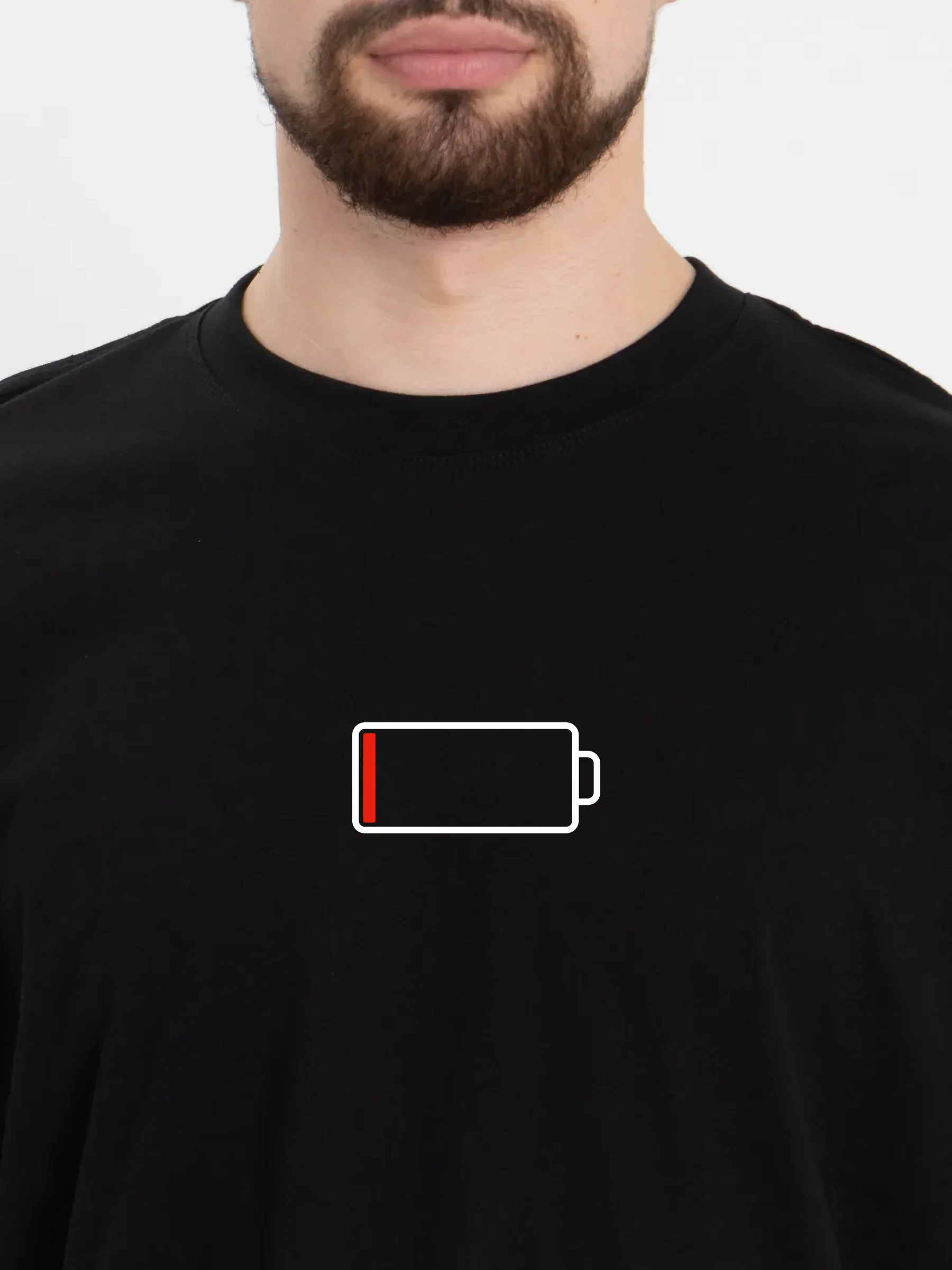 Футболка оверсайз "Батарея", унисекс, OverSize T-Shirt, хлопок, черная