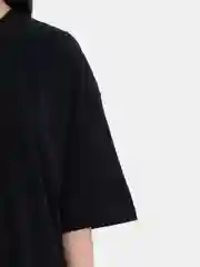 Футболка оверсайз "Штрихкод", унисекс, OverSize T-Shirt, хлопок, черная