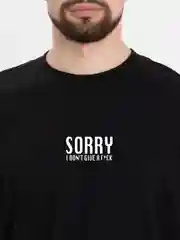 Футболка оверсайз "Извини, но" унисекс, OverSize T-Shirt, хлопок черная