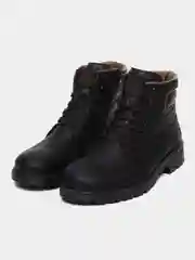 Тёмно-коричневый ботинки зимние мужские Rieker
