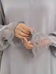 Серый намазное платье с потайным замком для кормящих