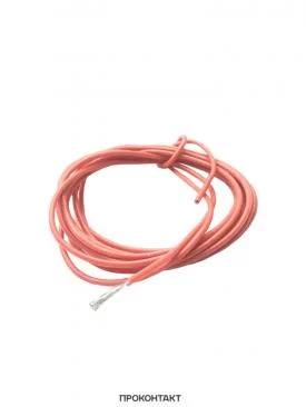 Красный провод 20AWG луженая медь в силиконовой изоляции, 1*0.5мм2, отрезок 2 метра