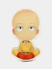 Значок деревянный по мотивам аниме "One Punch-man - Сайтама"