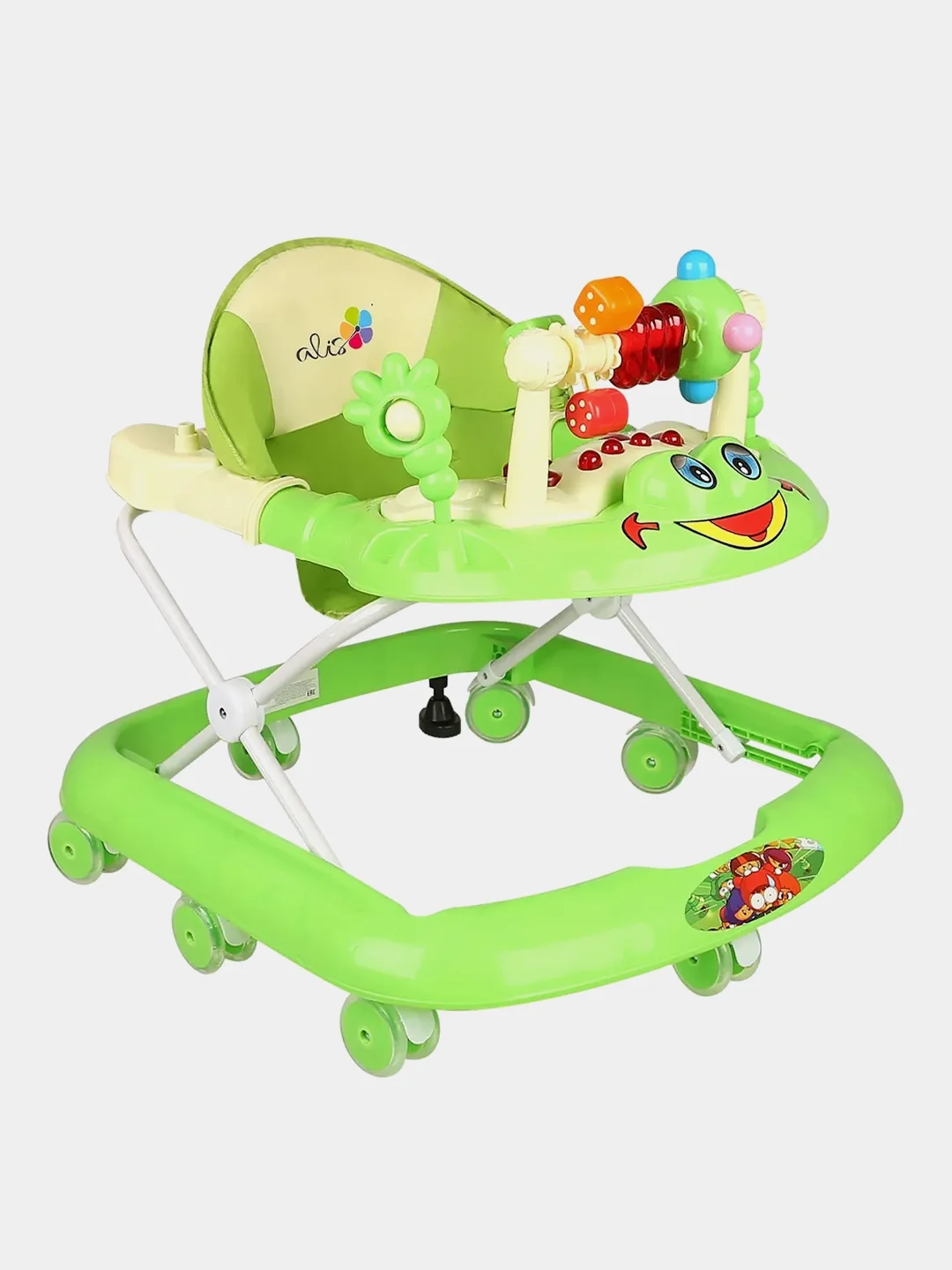 Зеленый ходунки музыкальные "Игротека с игровой панелью"