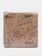 Коричневый салфетки бумажные крафт, 100 шт, 25*25 см