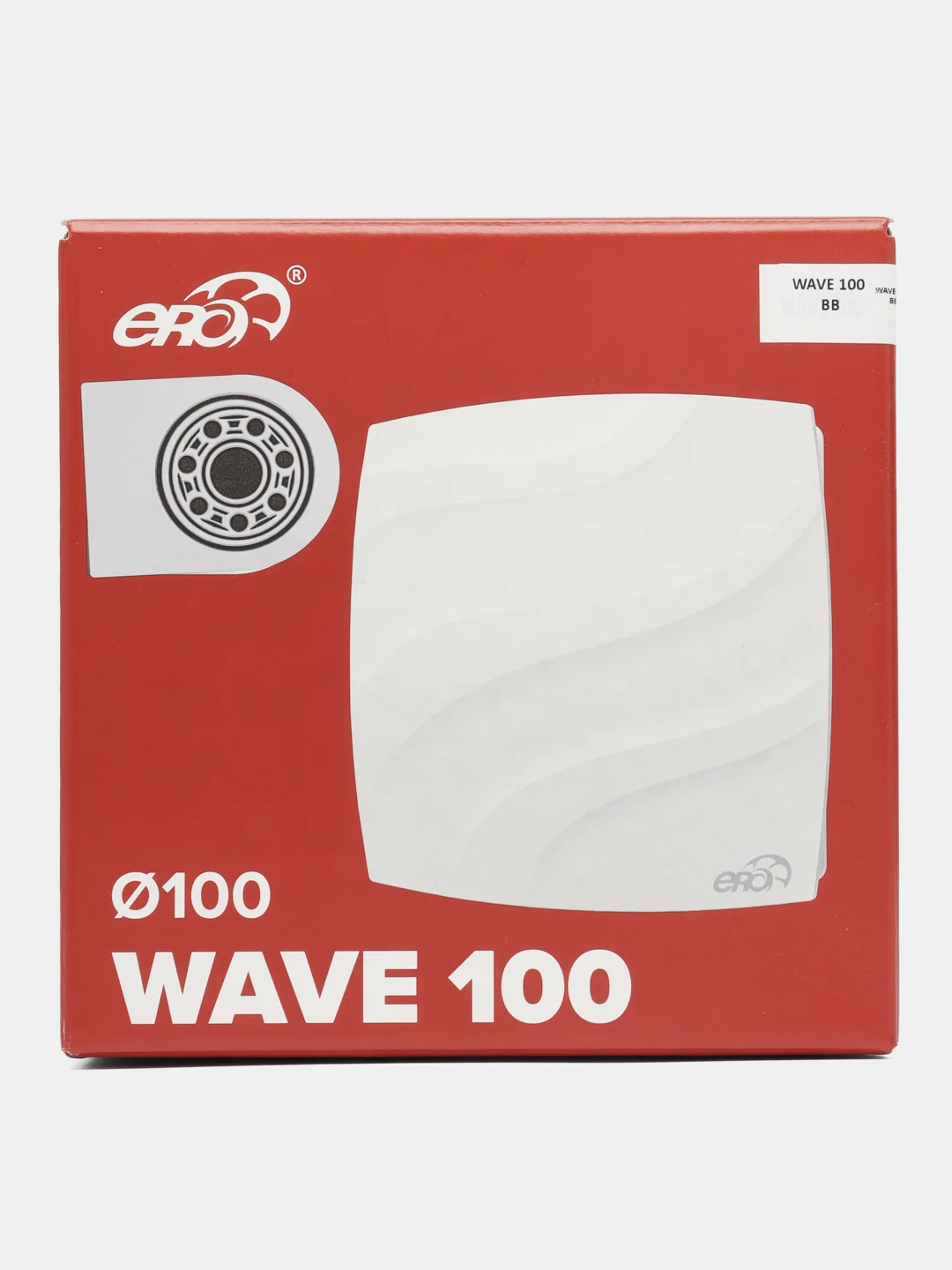 Вытяжной вентилятор ERA WAVE 100 BB c двигателем на шарикоподшипниках D100