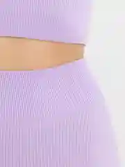 Сиреневый комплект бесшовный с шортиками