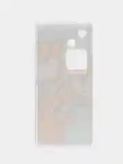 Светло-оранжевый силиконовый чехол на Vivo V30/S18 / Виво V30/S18 прозрачный, с рисунком