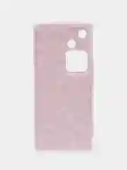 Пурпурный силиконовый чехол на Vivo V30/S18 / Виво V30/S18 прозрачный, с рисунком
