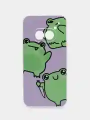 Лавандовый силиконовый чехол на Nothing Phone 2a / Нотинг Фон 2а прозрачный, с рисунком