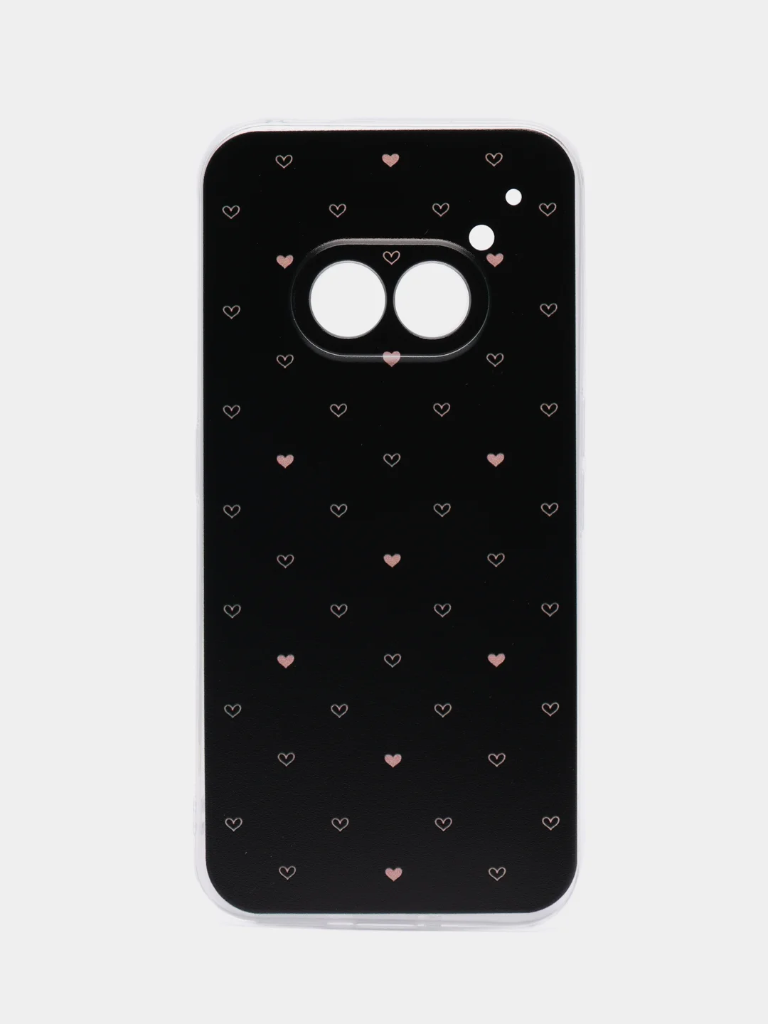 Черный силиконовый чехол на Nothing Phone 2a / Нотинг Фон 2а прозрачный, с рисунком