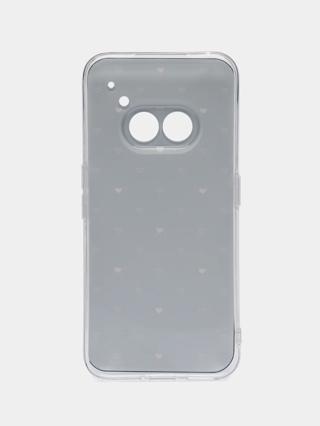 Черный силиконовый чехол на Nothing Phone 2a / Нотинг Фон 2а прозрачный, с рисунком