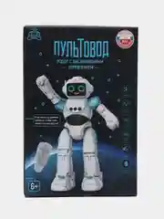 Белый интерактивная игрушка "Робот на пульте управления", выражает эмоции, управление жестами