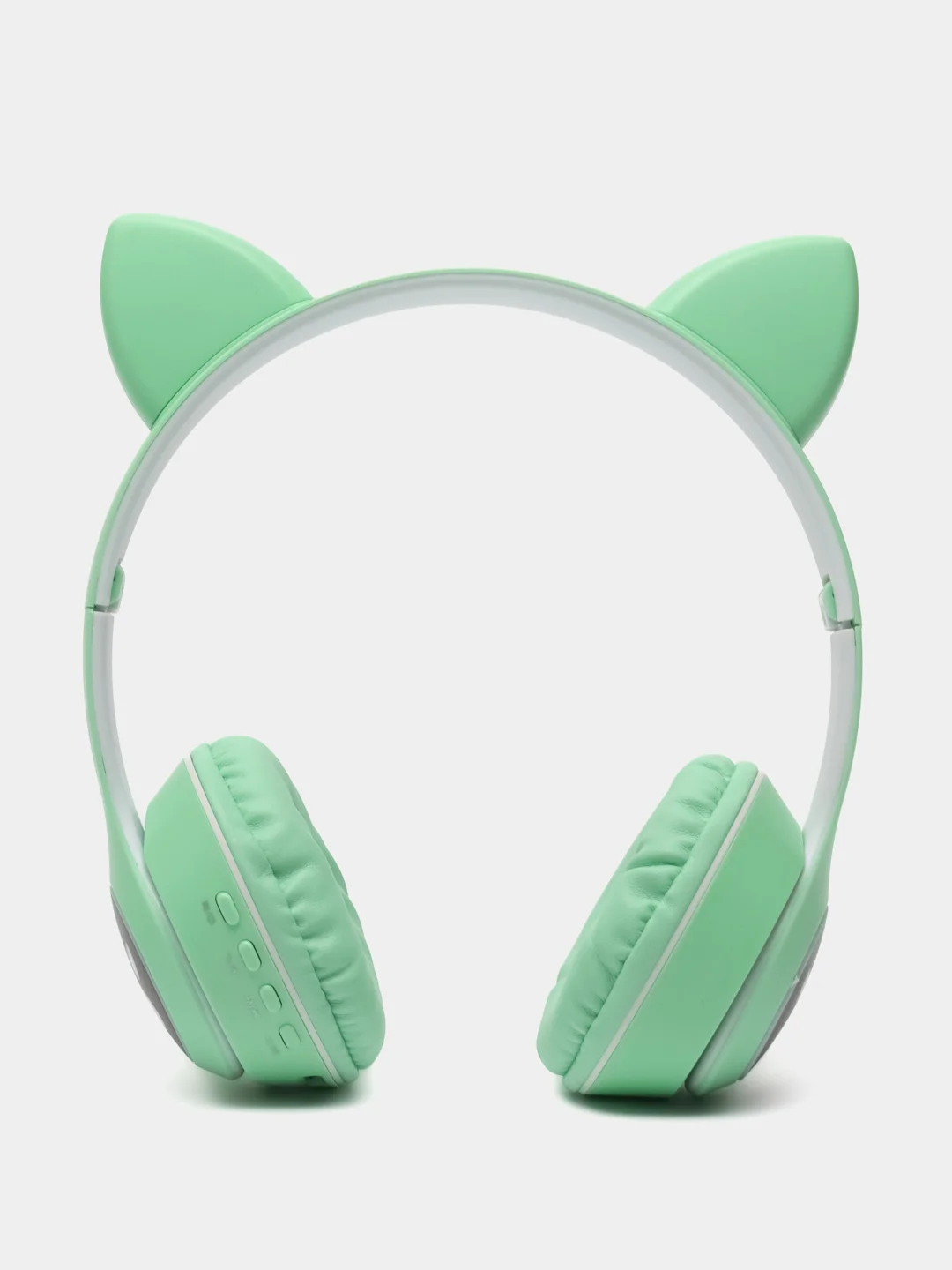 Зеленый беспроводные наушники Bluetooth, со светящимися ушками, детские