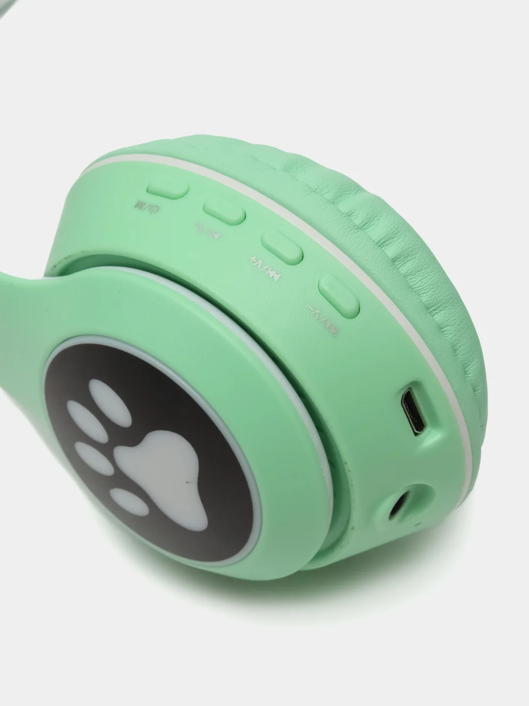 Зеленый беспроводные наушники Bluetooth, со светящимися ушками, детские