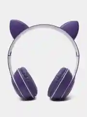 Фиолетовый беспроводные наушники Bluetooth, со светящимися ушками, детские