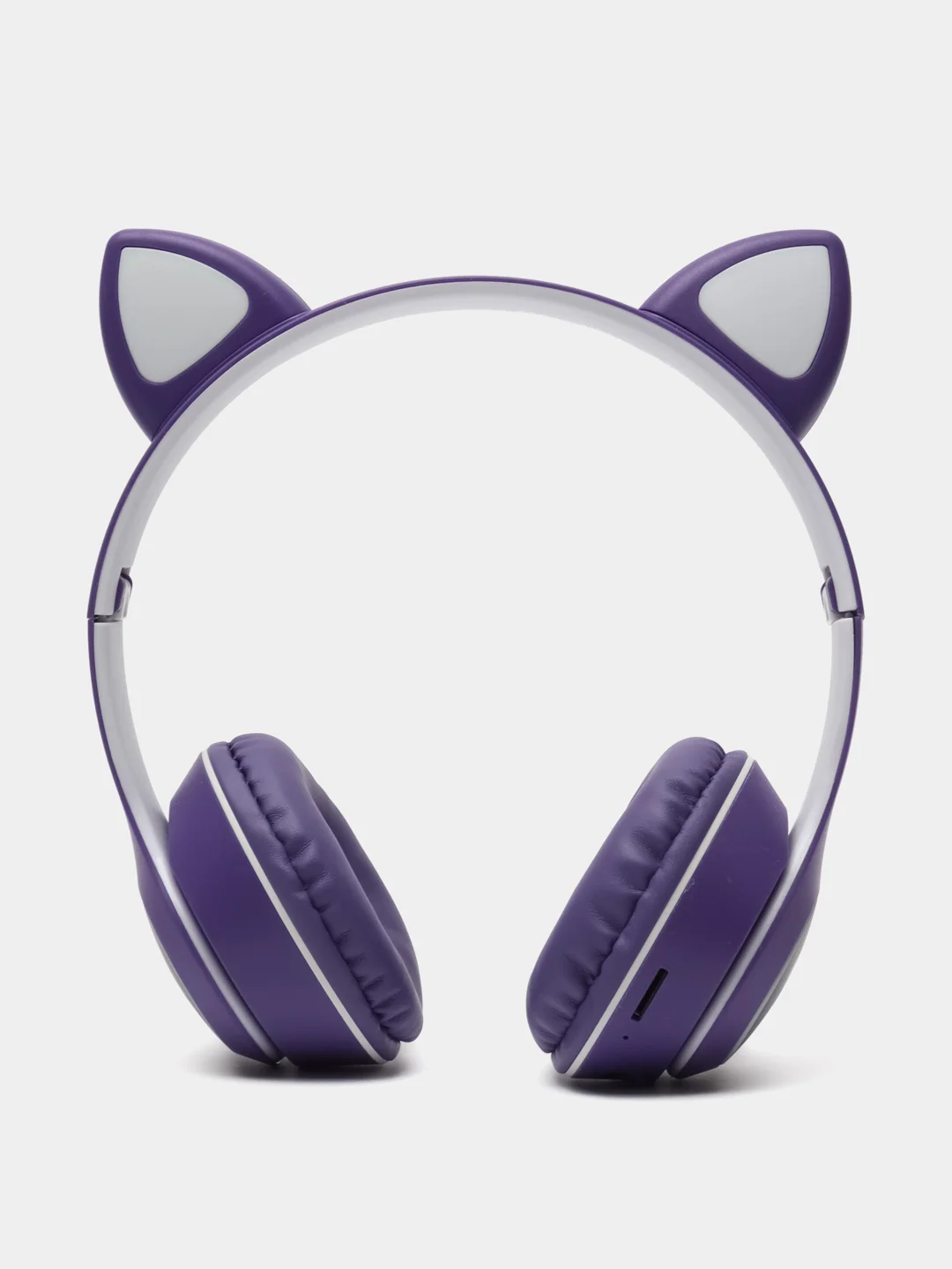 Фиолетовый беспроводные наушники Bluetooth, со светящимися ушками, детские