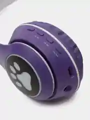 Фиолетовый беспроводные наушники Bluetooth, со светящимися ушками, детские