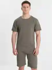 Зелёный хаки костюм мужской летний