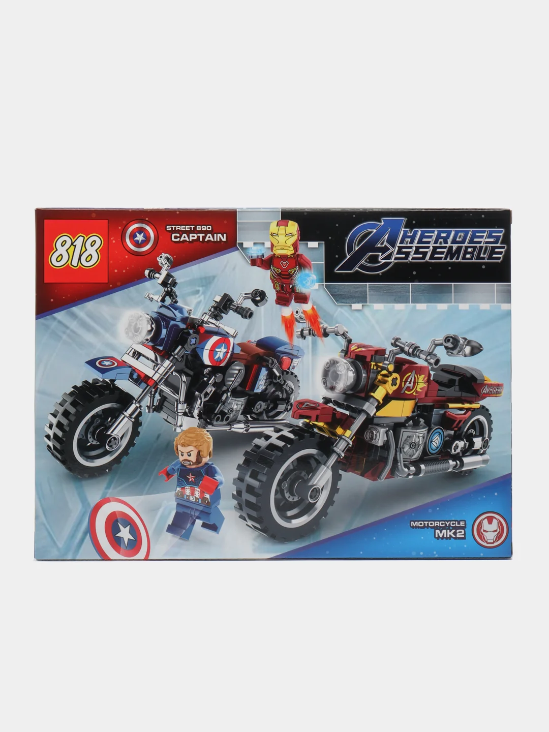 Морской конструктор ninja,AVENGERS,MARVEL, спорт кар, совместим с Лего