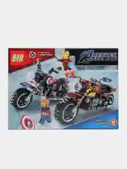 Морской конструктор ninja,AVENGERS,MARVEL, спорт кар, совместим с Лего