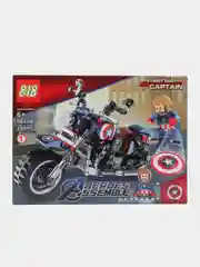 Синий конструктор ninja,AVENGERS,MARVEL, спорт кар, совместим с Лего