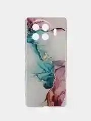 Ледяной чехол на Tecno Spark 20 Pro Plus / Текно Спарк 20 Про Плюс прозрачный, с рисунком
