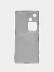 Тёмно-коричневый силиконовый чехол на Vivo V30/S18 / Виво V30/S18 прозрачный, с рисунком