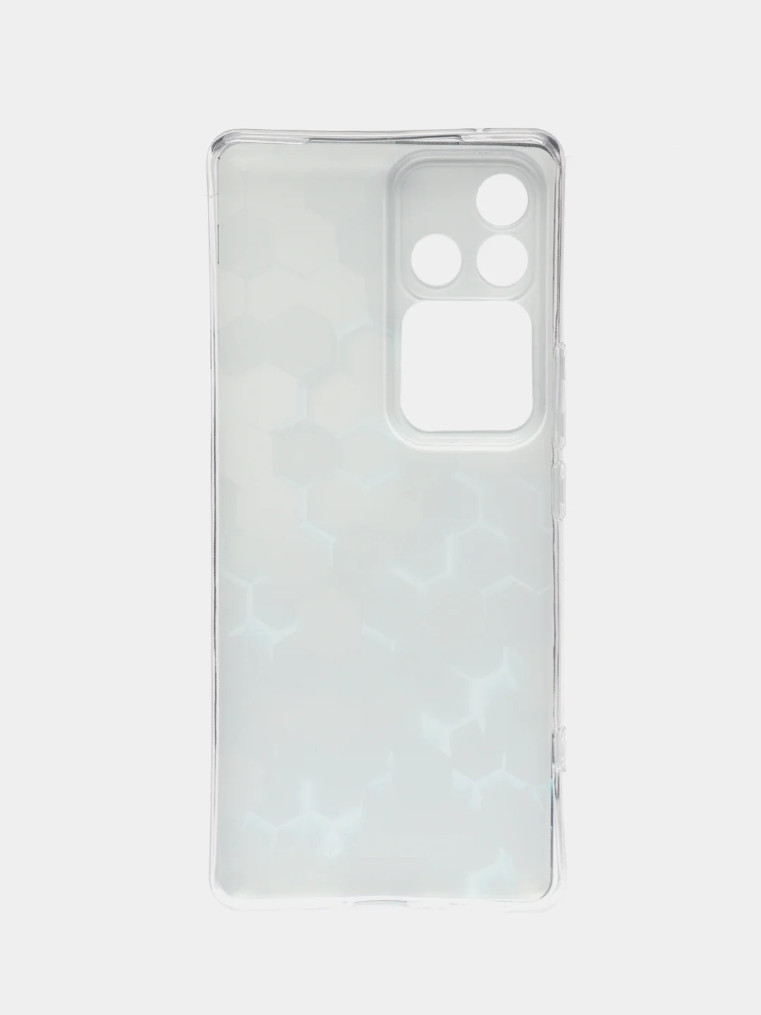 Бирюзовый силиконовый чехол на Vivo V30 Pro/S18 Pro / Виво V30 Про/S18 Про прозрачный, с рисунком