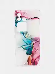 Ледяной силиконовый чехол на Vivo V30 Pro/S18 Pro / Виво V30 Про/S18 Про прозрачный, с рисунком