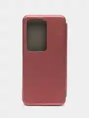 Бордовый чехол-книжка на Huawei Nova Y72 / Хуавей Нова Y72