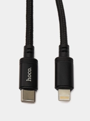 Type-C на Lightning, 3 метра, PD 20W, в плетеной проволоке, зарядный дата-кабель, hoco X91