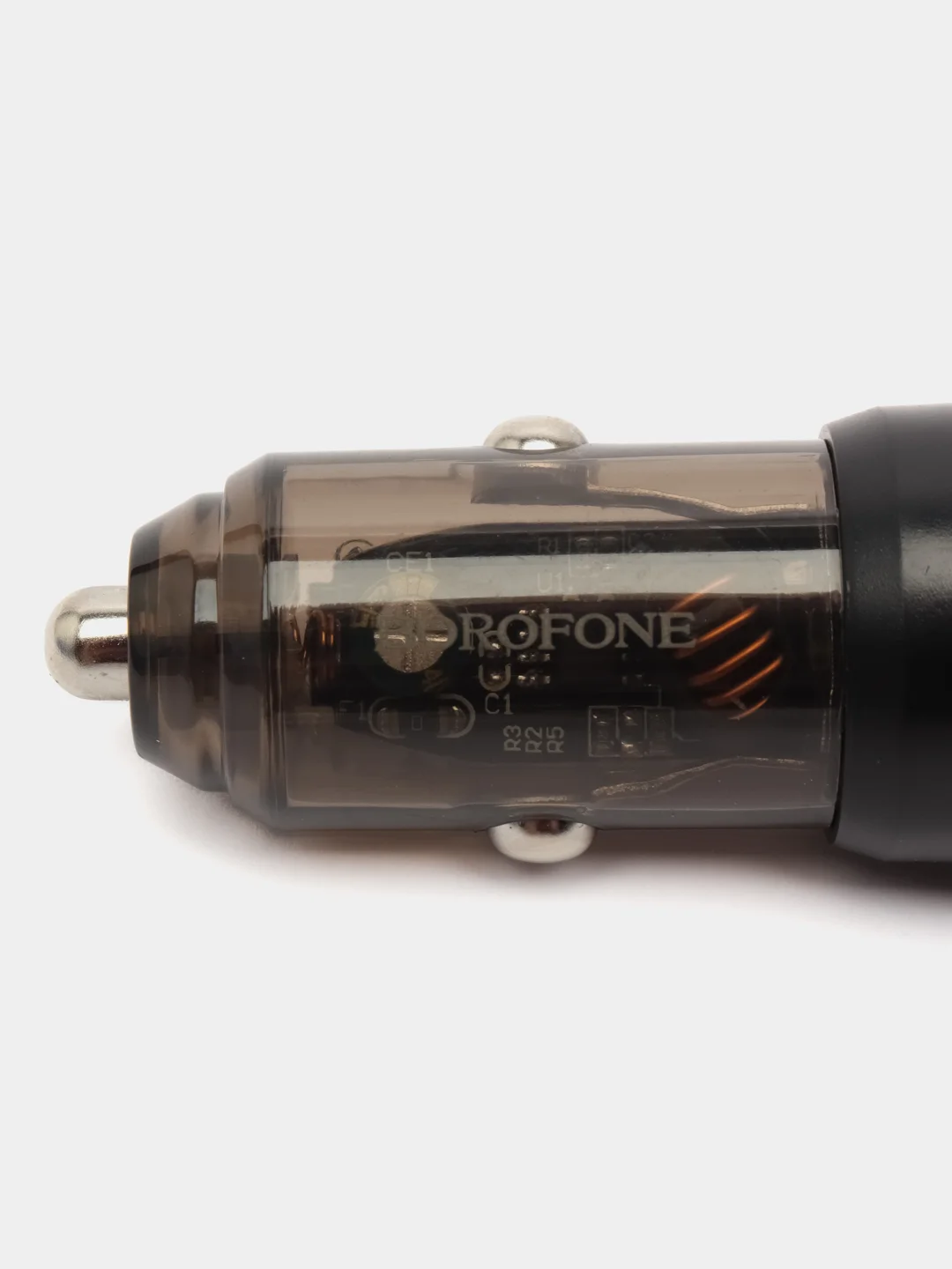 АЗУ USB-C + кабель USB-C - Lightning BOROFONE BZ24 PD20W (черный прозрачный)